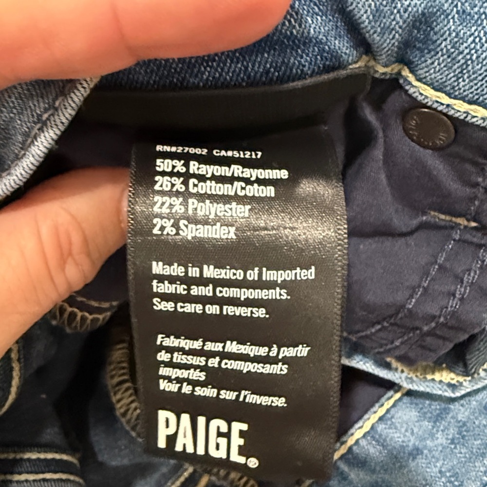 PAIGE Classic Indigo Jeans - Picture 5 of 5